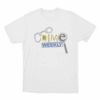 Crime Weekly Logo Unisex T Shirt White