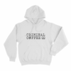 Criminal Coffee Co. Unisex Hoodie White
