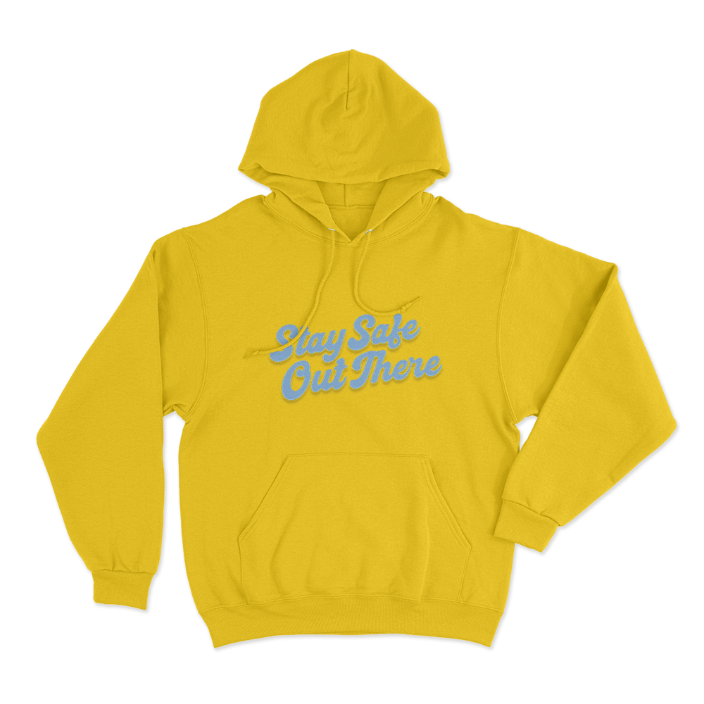 Stay Safe Out There Unisex Hoodie Yellow Stay Safe Out There Unisex Hoodie Yellow