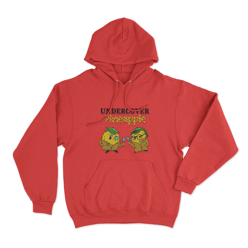 Undercover Pineapple Unisex Hoodie Red Undercover Pineapple Unisex Hoodie Red