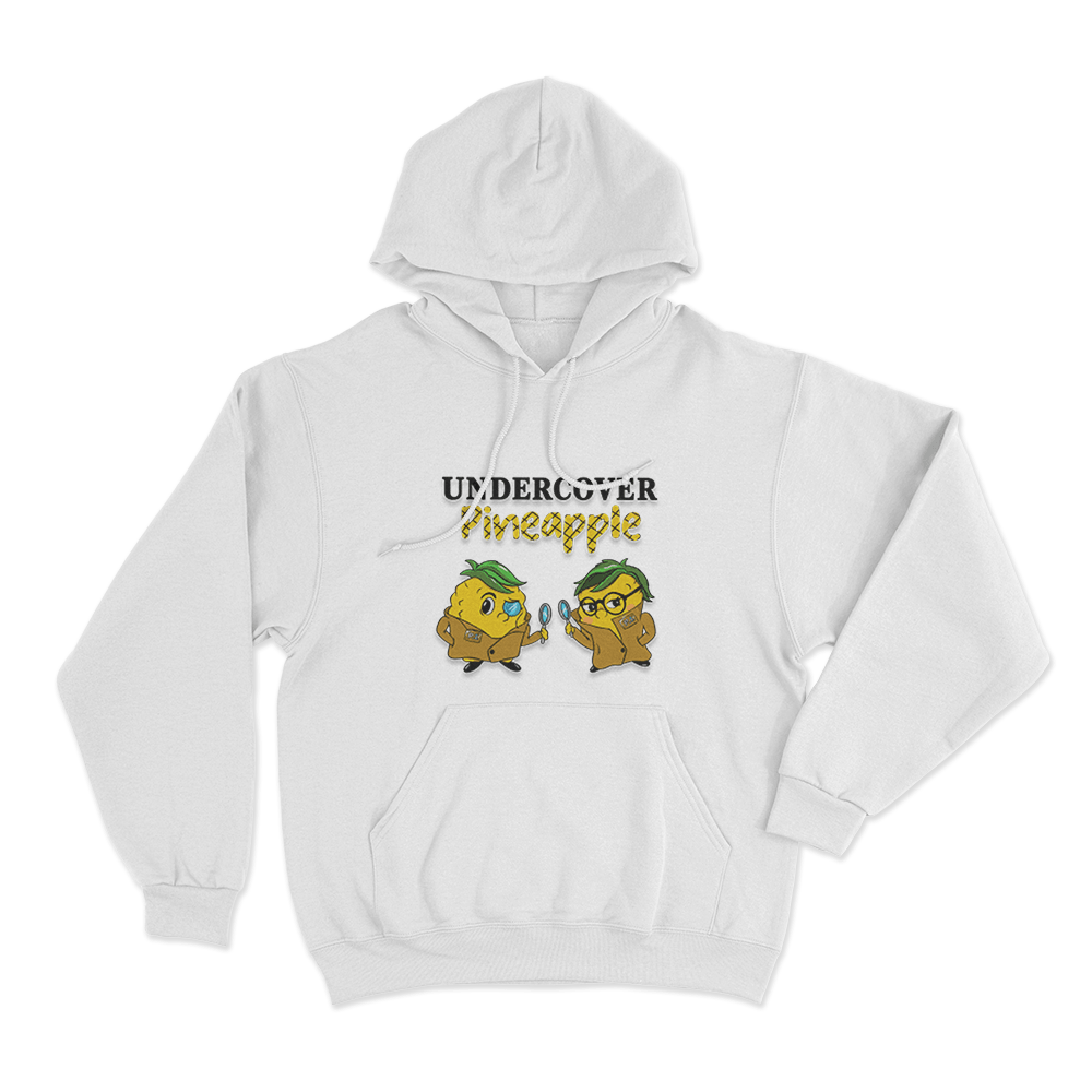 Undercover Pineapple Unisex Hoodie White Undercover Pineapple Unisex Hoodie White